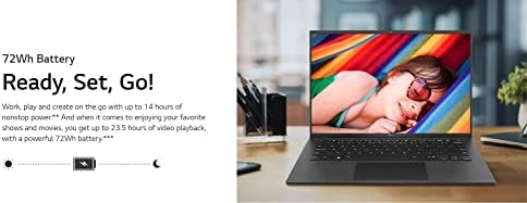 LG GRAM 14 Laptop Intel Evo Platform Core i7 Laptop | Windows 11 | WQXGA IPS Display DCI-P3 99%| Teclado de retroiluminação | Dois Thunderbolt4 USB tipo C | Wi-Fi 6e | Cabo HDMI
