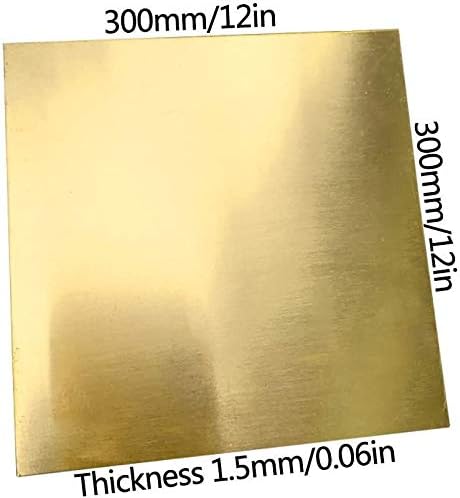 Folha de latão Nianxinn Placa fina de metal de cobre, folhas de cobre viáveis ​​para reparos de artesanato folha de cobre puro diy