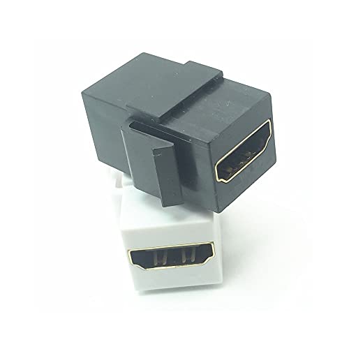 Couplador feminino de Jack de Jack Feminino Compatível com HDMI Inserir porta adaptadora de soquete Snap-In Connector para o painel de saída da placa de parede 5pcs