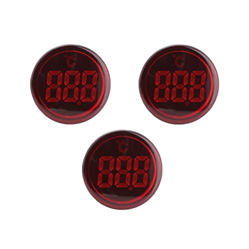 ShopCorp Digital LED Termômetro Display com luz indicadora, faixa de temperatura -25c ° a + 65c ° - potência nominal 0,5w - vermelho