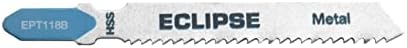Eclipse Professional Tools EPT119B Pacote de 5 14 TPI Fine Cut Jigsaw Blades for Wood