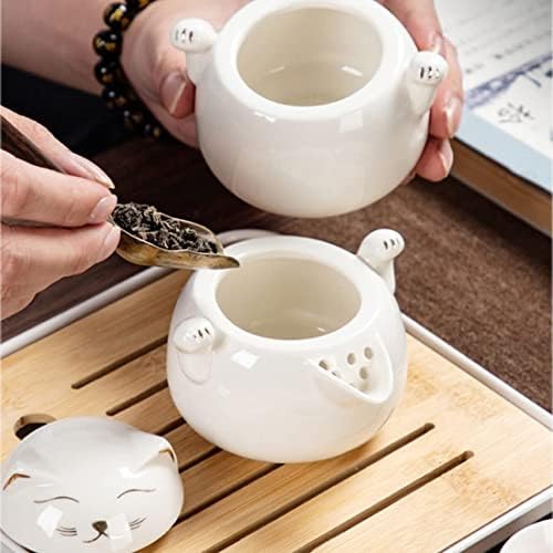 Conjunto de chá de viagem, conjunto de chá portátil de chá de cerâmica, conjunto de chá, adequado