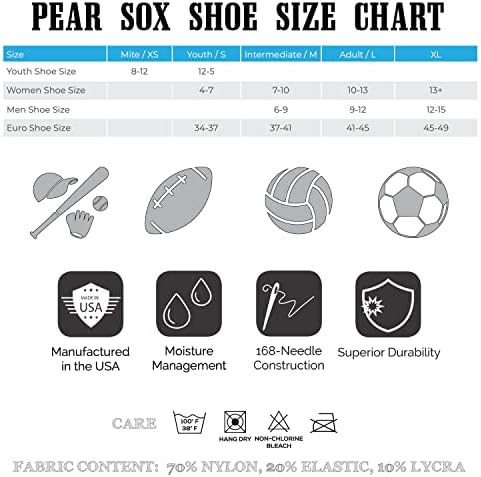 Pear Sox listrado de beisebol OTC, softbol, ​​meias de futebol roxo, branco, prata