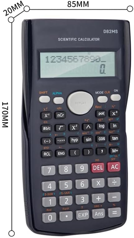 MJWDP Calculadora científica Escola Profissional Uso 240 Cálculos de engenheiros de função aluno 10+2 dígitos
