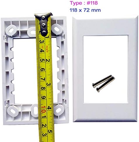 Placa de parede SC Simplex XLR Male Keystone Modular Optic Distribution Jack Connectores Soquete Branco Decorativo