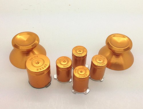 Botões Gametown® Thumbsticks e Bullet Abxy & Guide for Xbox 360 Controllers Color Gold