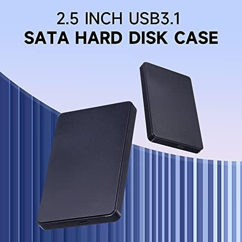 HUIOP 2,5 polegadas Externo HDD/SSD Gabinete tipo C Design de transmissão de alta velocidade Fácil instalação