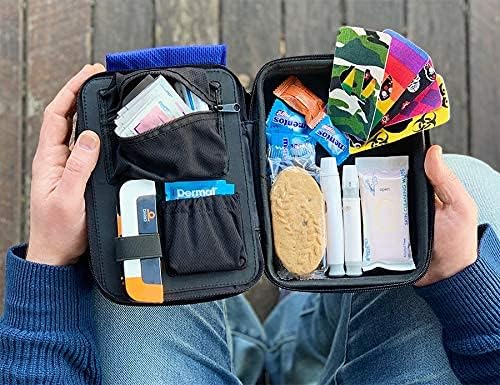 GLUCOLOGY ™ Diabetes Travel Retes Essentials e 3x Travel Sharps Disposal Recipadores de descarte