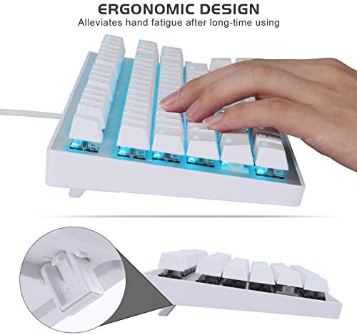 Teclado de jogos mecânicos anivia, teclado de retroilumos de retroilumos de LED de LED com fio MK1 com teclado