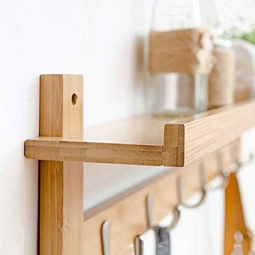 Casaco rack rack de madeira maciça montagem na parede quarto roupas de parede gancho cabide up prateleira pendurada na parede