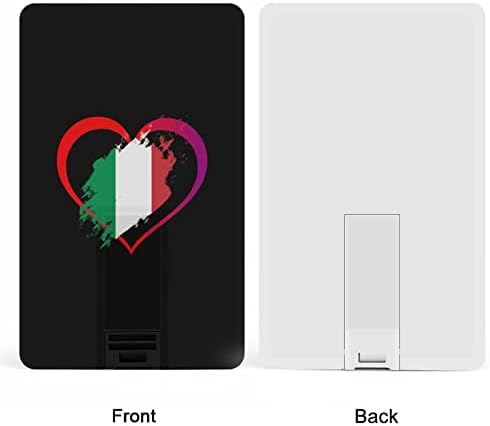 Eu amo a formato do cartão de crédito da Itália USB 2.0 Flash-Drives Stick