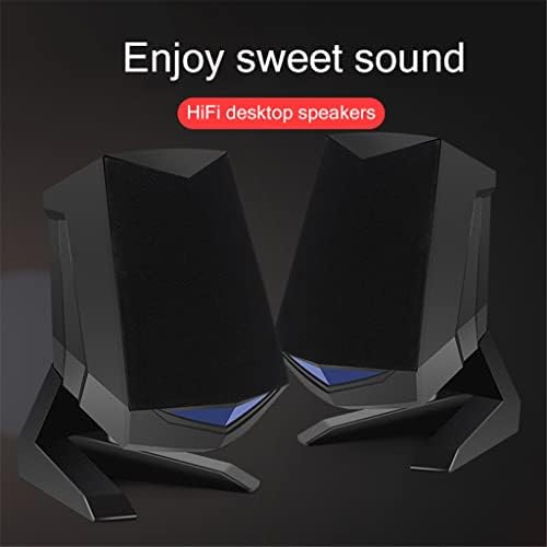 ZSEDP 1 par de alto -falantes de computador com fio USB Aux Bass Reforço PC Speaker para laptop Desktop 6W 64mm Horn Audio Loudspeaker