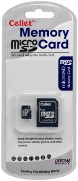 CELLET MICROSD 4GB Memory Card para Samsung SPH-A523 MySTO Phone com adaptador SD.