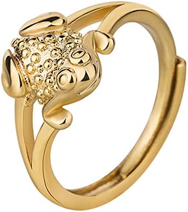 2023 Novo anel de dedo banhado a ouro aberto anel de índice de anel de ouro para mulher