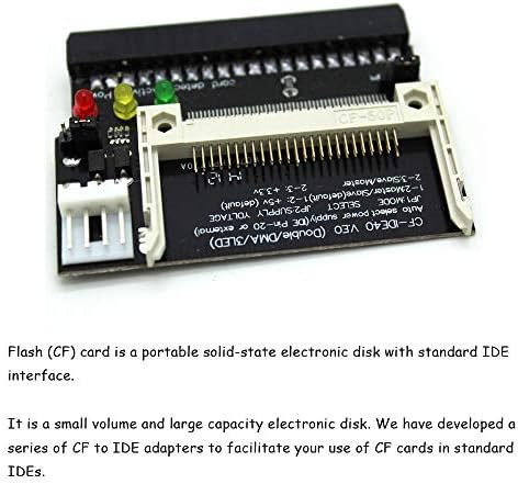 XIMIMARK 2PCS Compact Flash CF Card para 3,5 fêmea 40 pinos IDE Drive rígido Módulo de conversor adaptador inicializável