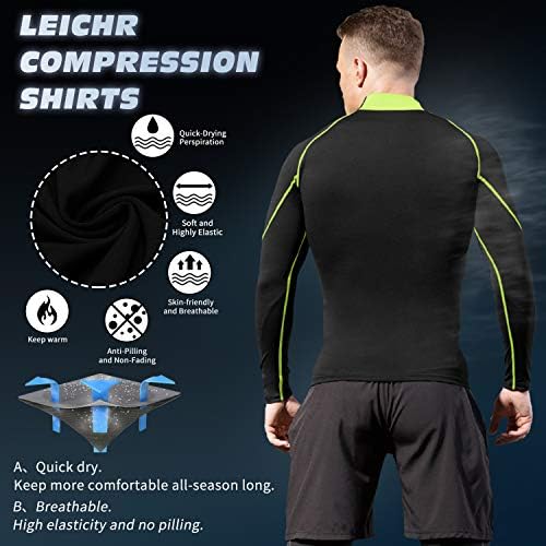 Camisas de compressão Wragcfm para homens de manga longa Tops atléticos Tops Running Undershirts Gym Sports Baselayer