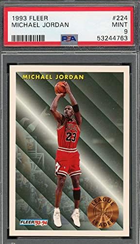 Michael Jordan 1993 Fleer Basketball Card 224 PSA 9 Mint classificado