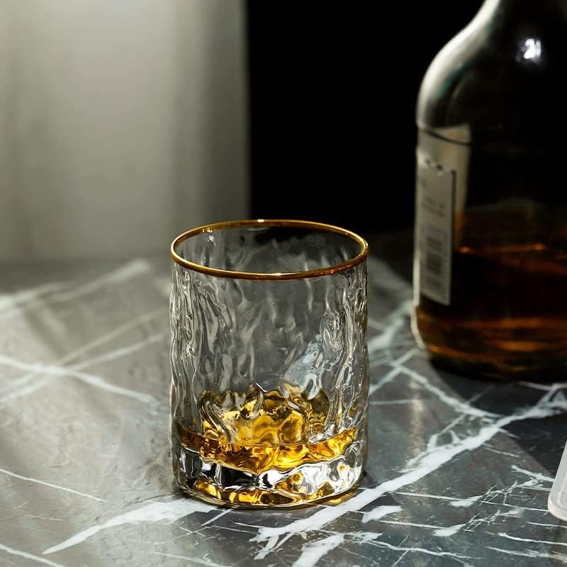 DNATS acabamentos irregulares Brandy Snifters Scotch Whisky Wine Glasses