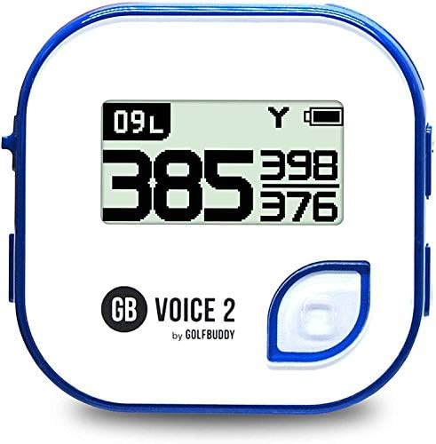 Golfbuddy Clip on Voice 2 Golf Navigation GPS para chapéu/GPS e rangefinder a laser, vida útil da bateria