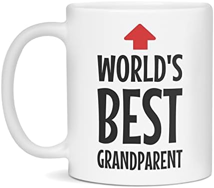 Melhor caneca avós do mundo, melhor avô de todos os tempos, branco de 11 onças