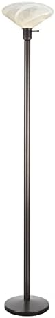 Aspen Creative 45009-2A, lâmpada de piso de metal com uma luz, design de transição em bronze, 71 High