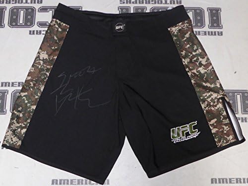 Benson Henderson assinou assinatura oficial do UFC Shorts troncos Bas Beckett Coa Auto'd - Jerseys
