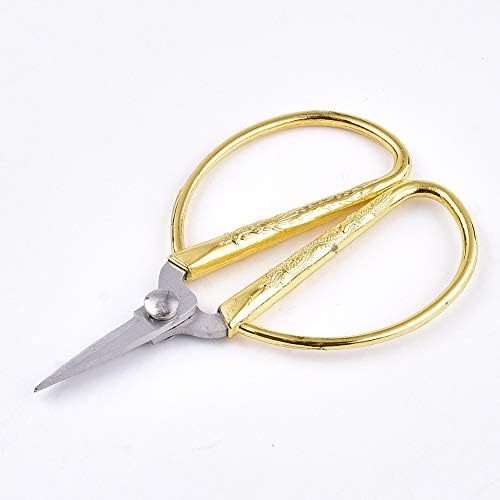 CHGCraft Gold Sharp Carbon Iron Scissors Para cortar tesouras pesadas de tecido para corte de couro