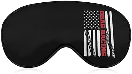 Drag Racing American Flag Máscara de cegos da cabeceira da sombra da sombra