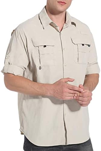 Nomear camisas de pesca de manga longa de manga comprida