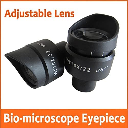 Acessórios para microscópio WF10X 22mm 22mm Microscópio de microscópio de grande angular ampliado lente