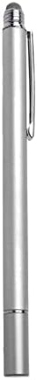 Caneta de caneta de ondas de ondas de caixa compatível com cisco toque 10 - caneta capacitiva de dualtip, caneta de caneta de caneta capacitiva de ponta da ponta de fibra para Cisco Touch 10 - prata metálica de prata