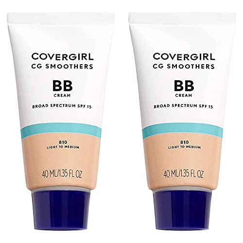Covergirl smoothers BB Cream com SPF 15, 810 tons de pele leves a médios, 2 contagem