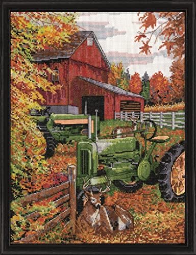 Design Works Crafts Tractor Counts Cross Stitch Kit