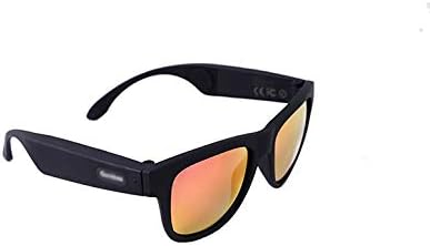 Óculos de sol Bluetooth sem fio Nana, toque inteligente, fones de ouvido de condução óssea óculos polarizados de óculos de sol para homens e mulheres, bluetooth 4.0 fone de ouvido preto/vermelho/azul