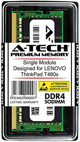 A-Tech 16GB RAM para Lenovo ThinkPad T480S | DDR4 2400 SODIMM PC4-19200 1,2V 260 pinos Módulo de atualização