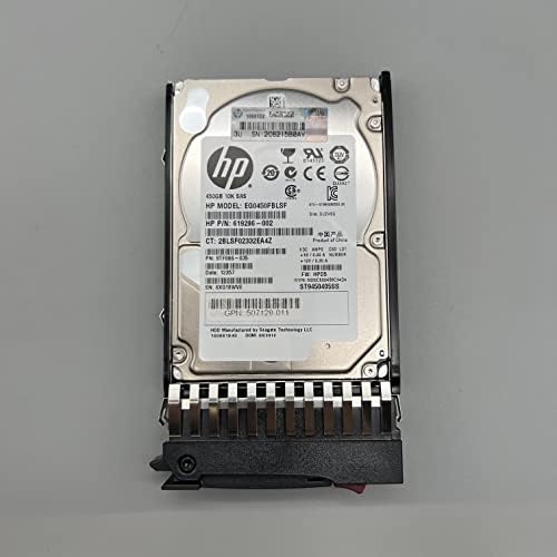 HP 619286-002 450GB 10K SAS 2,5 HDD com bandeja Hot-Swap 507129-011 581310-001
