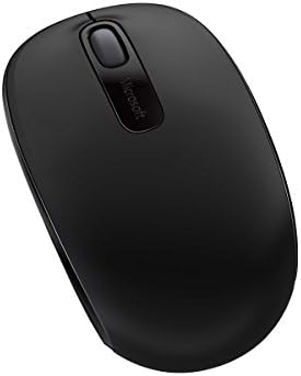 Microsoft Wireless Mobile Mouse 1850 para negócios, Black. Design ergonômico confortável, sem fio, USB 2.0 com nano transceptor para PC/laptop/desktop, funciona com computadores Mac/Windows