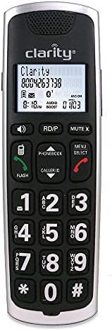 Clarity BT914 Amplificado Bluetooth Cordless Phone com uma secretária eletrônica com pano de limpeza de