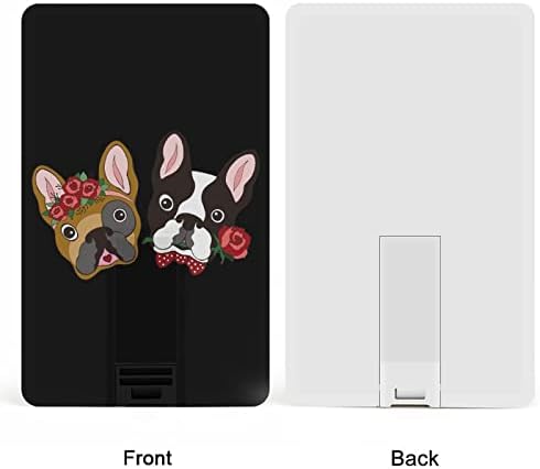 Cartão francês de bulldog francês USB Flash Flash Memória personalizada Stick Tecla de armazenamento 32G