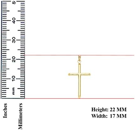 Colar de pendente de corrente de caixa de ouro 14k sólida - Escolha o comprimento e largura da corrente