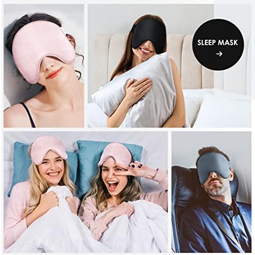Freshme Silk Sleep Máscara - de máscara de seda de seda de amoreira para meninos e meninas adormecidas