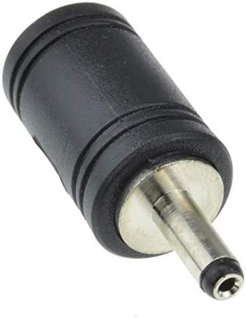 Adaptador de potência CC 5,5 mm x 2,5 mm a 3,5 mm x 1,3 mm, DC no soquete de linha fêmea para plugue