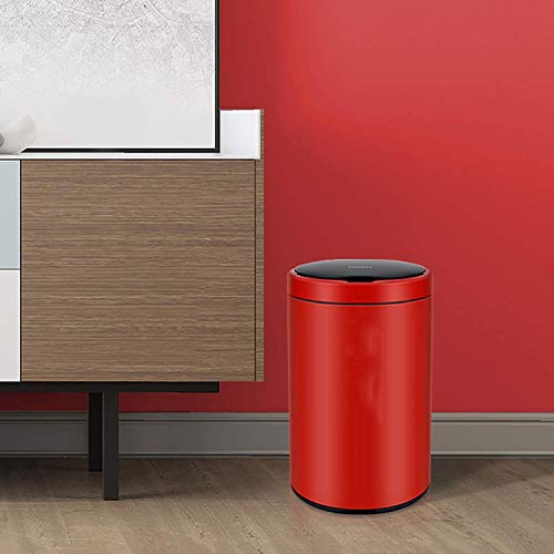 Xbwei impermeável lixo inteligente lata de 12l lixo doméstico lixo com tampa lixo automático simples para o quarto da sala de estar banheiro do quarto