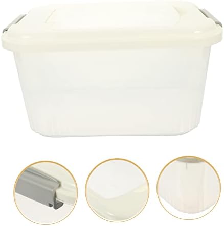 Caixas de armazenamento de balde de arroz transparente Collbath 1set com tampas de armazenamento de
