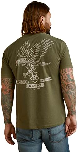 Camiseta de águia de luta masculina de ariat