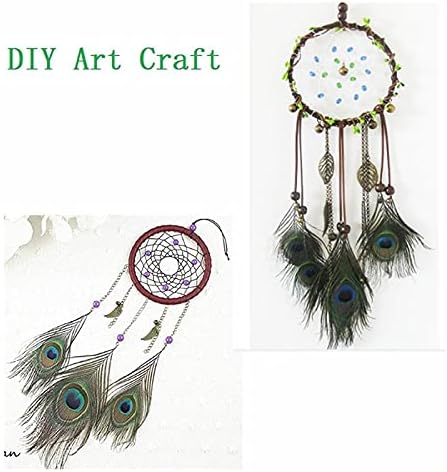 Pumcraft Jóias Diy 20pcs/lote de penas de pavão real 13-16cm Feathers de pavão para decoração Eye Handicraft