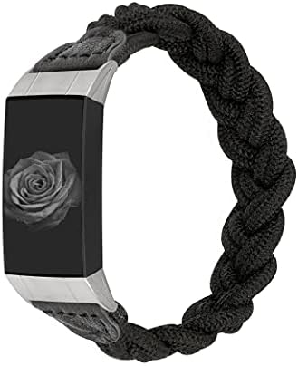 Wearlizer compatível com Fitbit Charge 4/ Charge 3 Bandas para mulheres, Banda de pulseira elástica e elástica