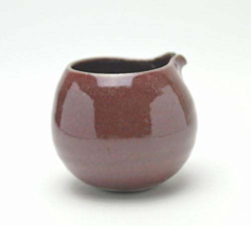 Ware de hagi de cerâmica tradicional japonesa. Red Shinsha Katakuchi Lipped Bowl feita por Keita Yamato.