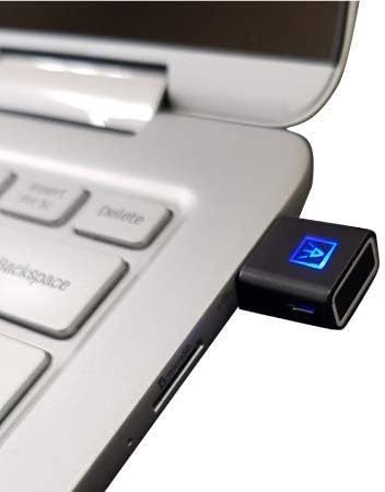 Pacote autentrend, atkey pro USB tipo A + atkey.card, leitor de impressão digital/chave de segurança/cartão para PC ou laptop, autenticação FIDO, login de conta segura, NFC ativado, crachá portátil biométrico