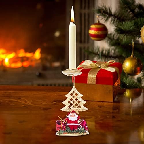 2022 Candeleiro de ferro forjado de Natal Ornamentos de vela de Natal Decoração do vela de casla de vela do dinossauro Ornamento de dinossauros Conjunto de lâmpadas de Natal Decorações de lâmpada